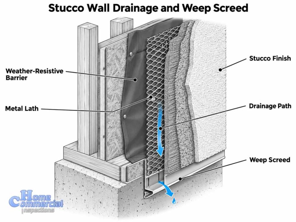 Stucco Wall Drainage and Weep Screed