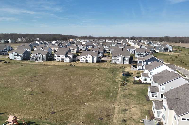 Drone roof inspection in Columbus Ohio by HC Inspectors