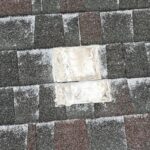 Improper roof repair identified during a professional home inspection.