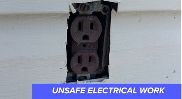 unsafe electrical work home inspection columbus ohio
